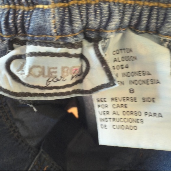 Vintage Bugle Boy A-line midi Button-up high waist Cotton Denim skirt Size: 8 - Picture 3 of 3